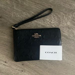Black Coach Wristlet
